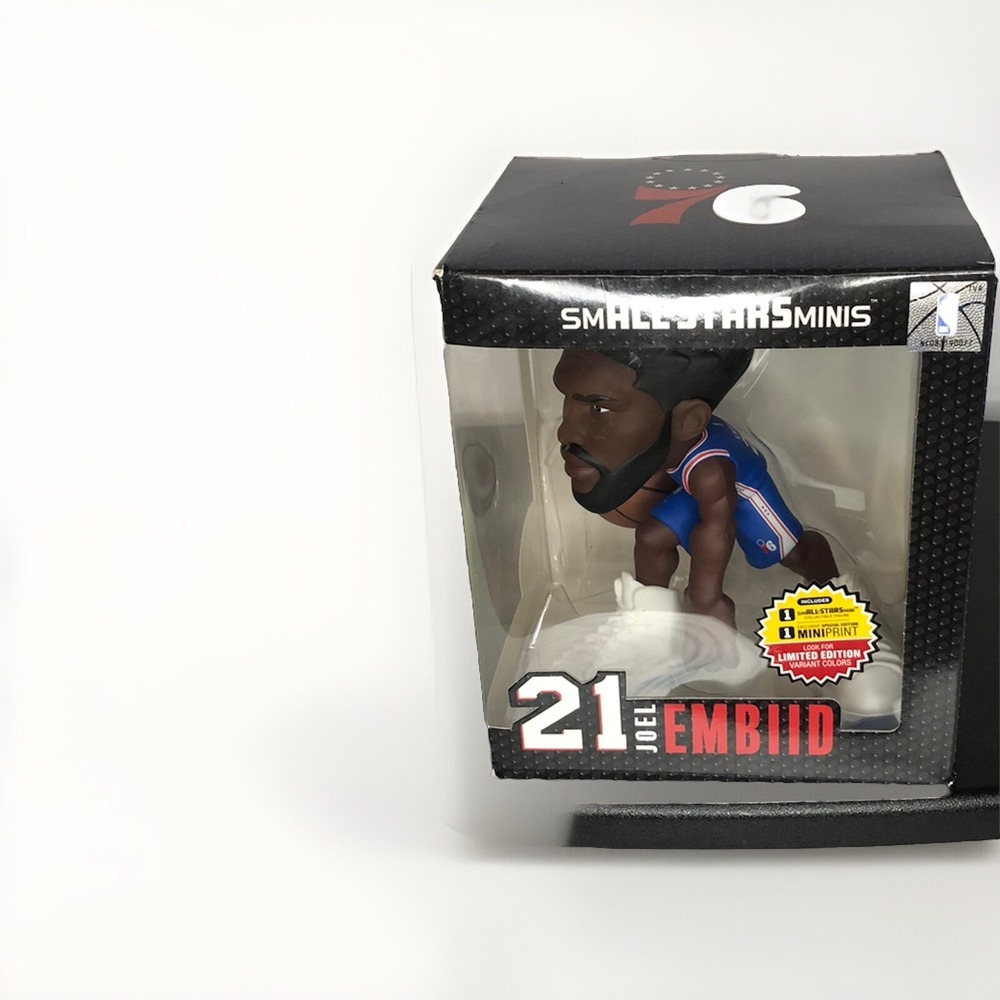 2022 NBA smAll-STARS Minis 6" Joel‎ Embiid # 21 Blue Jersey  Philadelphia 76ers